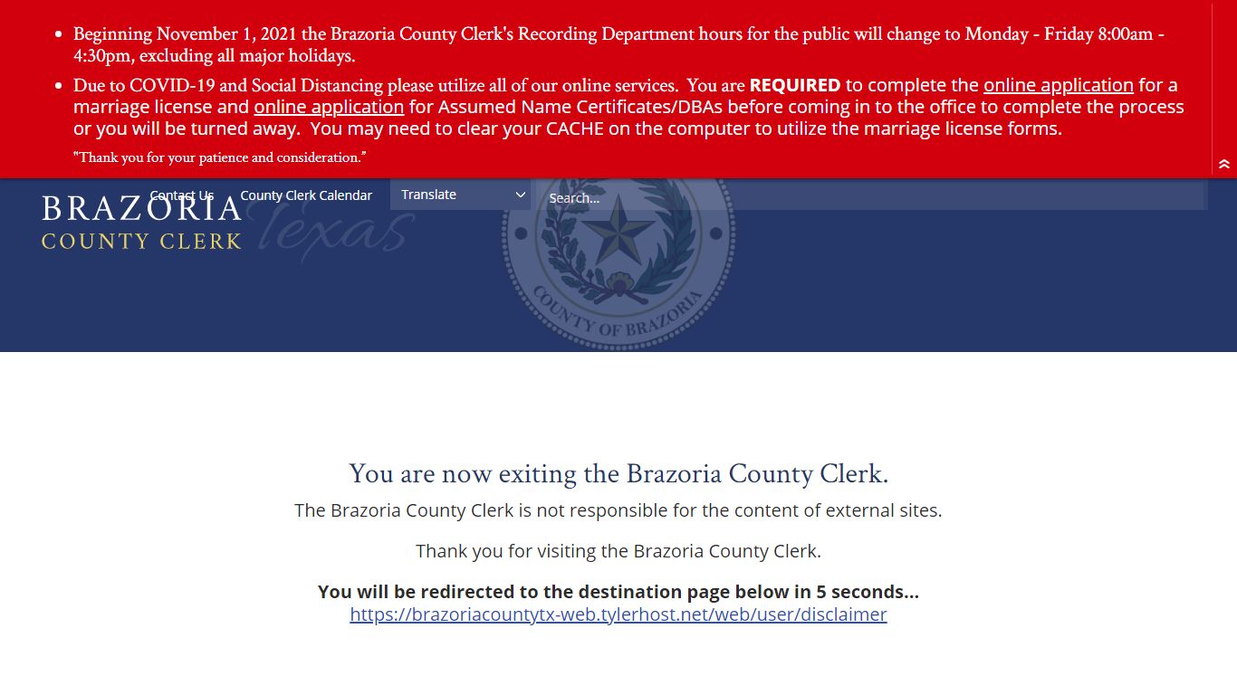 Real Property and Vital Records | Brazoria County Clerk